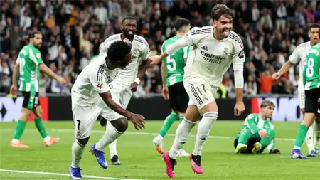 ريال مدريد يسحق ريال بيتيس في مباراة مليئة بالأهداف 