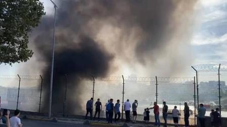 حريق يسرق حياة شخص في باغجلار بإسطنبول