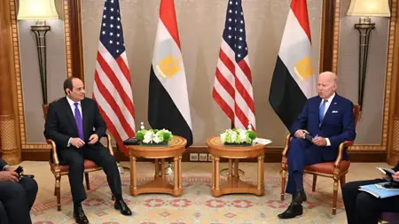 السيسي يتلقى اتصالا هاتفيا من بايدن السيسي يتلقى اتصالا هاتفيا من بايدن