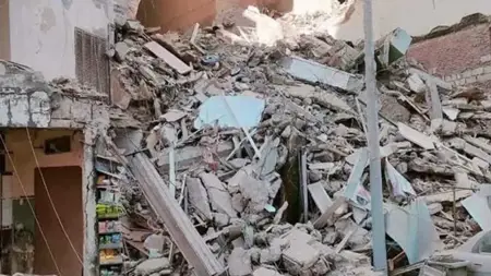 عاجل ..مصر ..انهيار عقار مكون من 14 طابقا بالإسكندرية 