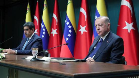 توقيع 3 اتفاقيات بين تركيا وفينزويلا بحضور أردوغان ونظيره الفنزويلي