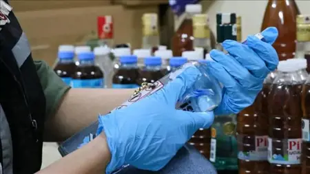 احباط عملية تهريب مشروبات كحولية مزيفة في إسطنبول