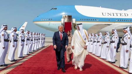  ترامب يصل قطر في المحطة الثانية من جولته في الشرق الأوسط