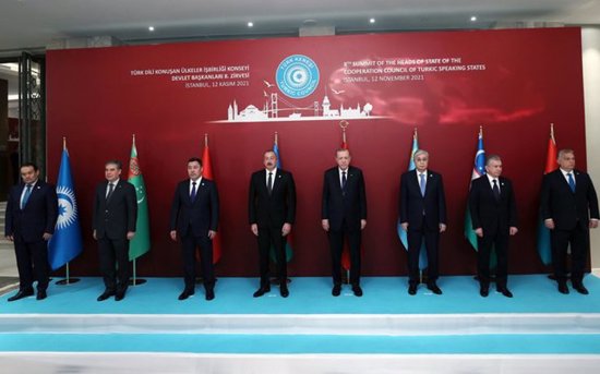 الرئيس أردوغان يبحث مع زعماء الدول التركية آخر التطورات في كازاخستان