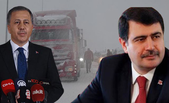 بسبب العاصفة الثلجية.. إغلاق الطريق السريع بين إسطنبول وأنقرة