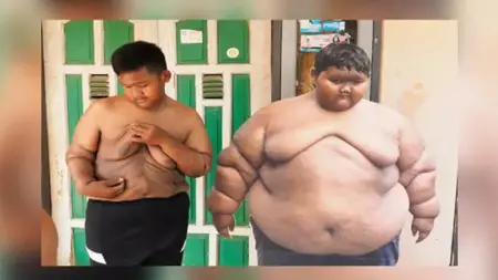 أسمن طفل في العالم يخسر 114 كيلوغراما من وزنه