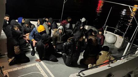 إنقاذ 101 مهاجرا غير نظامي قبالة سواحل إزمير
