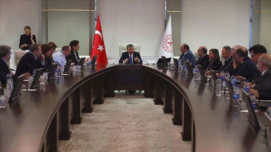 اجتماع اللجنة العلمية برئاسة وزير الصحة  التركي فخر الدين قوجة