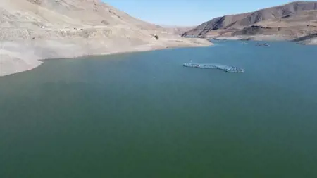 انخفاض معدلات السدود في وآن شرقي تركيا إلى مستويات حرجة