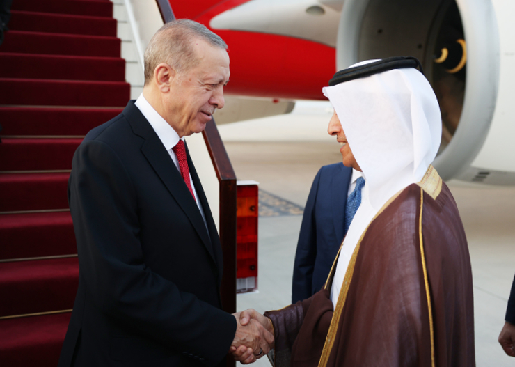 الوصف: الرئيس أردوغان في قطر