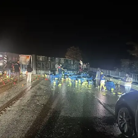 سبعة جرحى في حادث تصادم متسلسل بين أربع مركبات في مانيسا