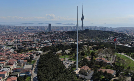رفع أعلى سارية علم في تركيا على تل جامليجا في هذا التاريخ