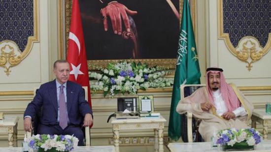 أردوغان يجري محادثة هاتفية هامة مع ملك السعودية