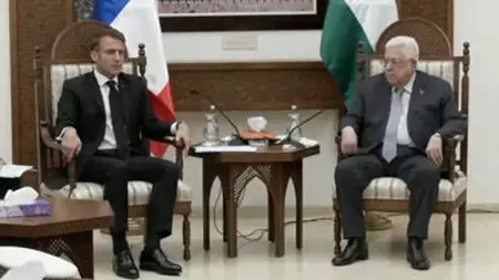 ماكرون:" حماس لا تمثل الشعب الفلسطيني" وعباس يناشده بوقف العدوان على غزة