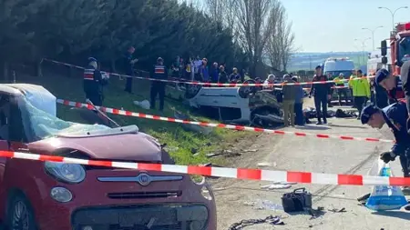 قتلى وجرحى في حادث كارثي شمل العديد من السيارات في إدرنة