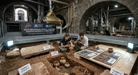 عُثر عليها تحت مصنع معكرونة: مقبرة عمرها 2500 عام بـإيطاليا