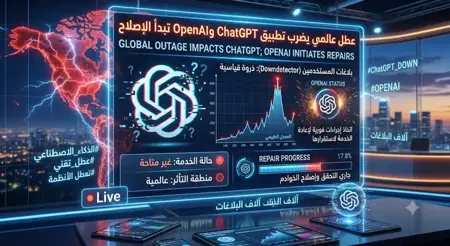 عطل عالمي يضرب تطبيق ChatGPT وOpenAI تبدأ الإصلاح