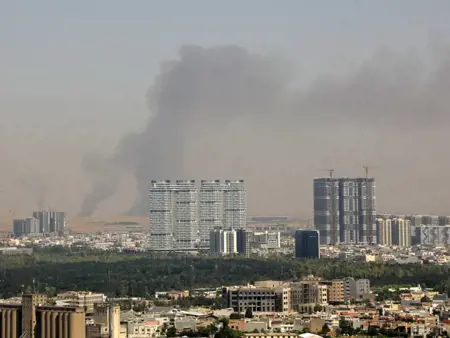 إسقاط 5 مسيّرات مفخخة فوق أربيل واستهداف قاعدة أمريكية قرب المطار