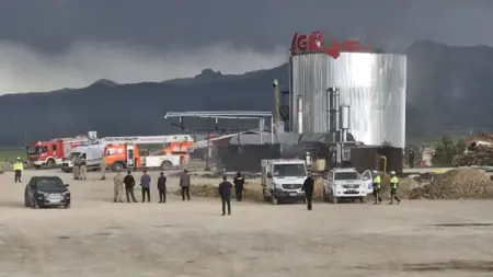 مصرع شخص في انفجار  بمصنع لإنتاج الأسفلت في أرضروم