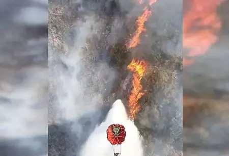 حريقٌ غابيّ في بورصة التركية: تدخّلٌ جوّيّ وبرّيّ مكثَّف لمواجهة الحريق
