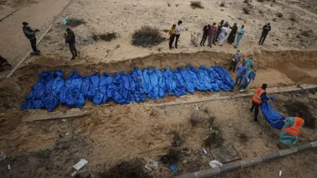 صادم: مقبرة جماعية تضم 111 شهيدًا فلسطينيًا جنوب غزة
