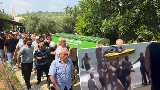 توديع فتىً غرق في البحر بعد جرفه تيّارٌ مائيّ بولاية أضنة التركية