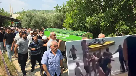 توديع فتىً غرق في البحر بعد جرفه تيّارٌ مائيّ بولاية أضنة التركية