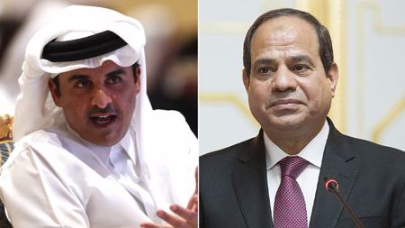 أمير قطر يهنئ السيسي بحلول شهر رمضان المبارك