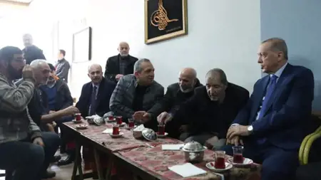 أردوغان يزور التجار بمنطقة الفاتح باسطنبول