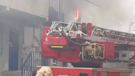  اندلاع حريق مهول في منزل عائلة سورية في أفجيلار