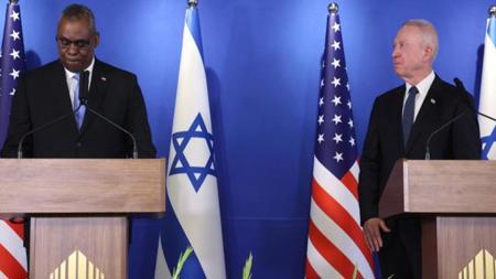 وزيرا الدفاع الأمريكي والإسرائيلي يتهربان من الإجابة على سؤال حول كيفية حماية المدنيين في غزة