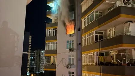 حريق في شقة بالطابق السابع بأضنه يخلّف خسائر مادية دون إصابات