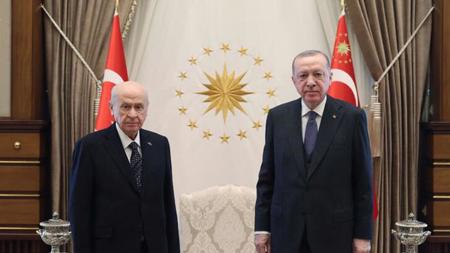 الرئيس أردوغان يلتقي زعيم حزب "الحركة القومية"