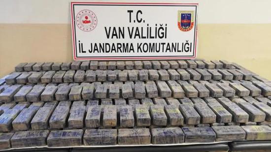 ضبط حوالي 150 كيلوغراما من المخدرات في وان شرقي تركيا