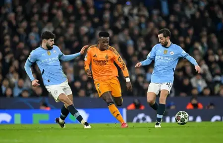 ريال مدريد يواجه مانشستر سيتي في صدام قوي بدوري أبطال اوروبا