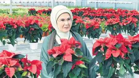 أمينة أردوغان تزور الحديقة النباتية الوطنية في تركيا