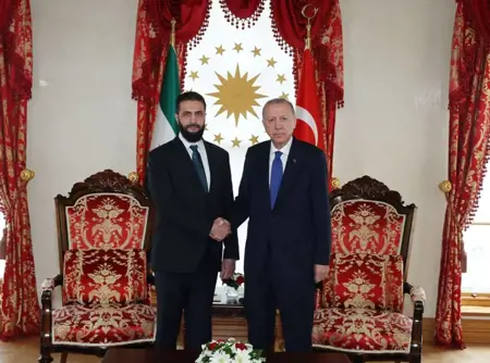 عاجل:الرئيس أردوغان يستقبل الرئيس السوري أحمد الشرع