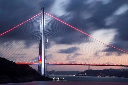 تعرف على أكبر جسور العالم المعلقة " جسر السلطان يافوز سليم" في تركيا