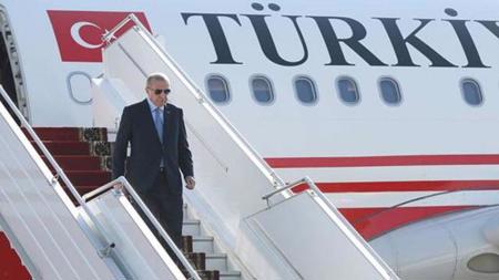أردوغان يغادر تركيا متجهاً إلى إيران
