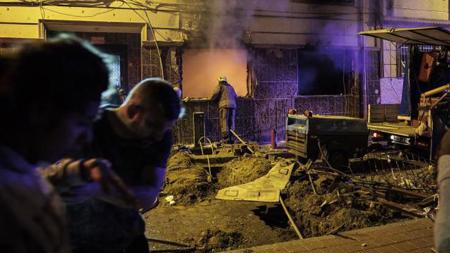 انفجار صندوق غاز طبيعي في منطقة الفاتح باسطنبول