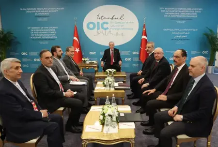 أردوغان يلتقي وزير الخارجية الإيراني في إسطنبول لبحث التصعيد مع إسرائيل