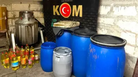 ضبط كميات كبيرة من الكحول المغشوش في مدينة يالوفا التركية