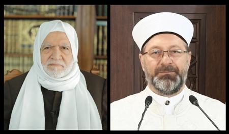 رئيس الشؤون الدينية التركي يلتقي رئيس المجلس الإسلامي السوري