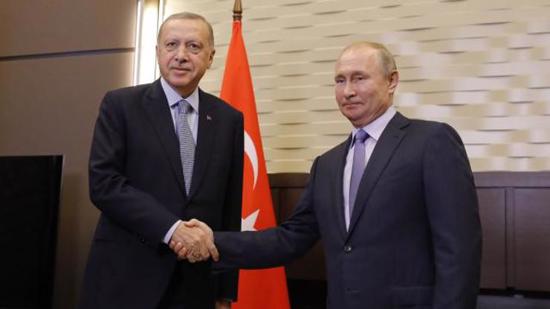 أردوغان يلتقي بالرئيس الروسي بوتين