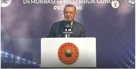عاجل :أردوغان يوجه خطاباً للشعب التركي بمناسبة الذكرى السادسة لمحاولة انقلاب 15 تموز الفاشلة