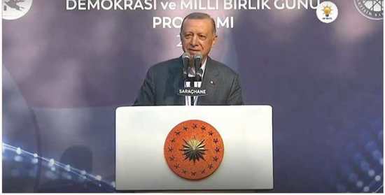 عاجل :أردوغان يوجه خطاباً للشعب التركي بمناسبة الذكرى السادسة لمحاولة انقلاب 15 تموز الفاشلة