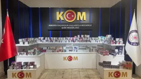 ضبط سجائر إلكترونية مهربة بقيمة 3 ملايين ليرة في أنقرة