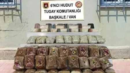 ضبط 87 كيلوغراماً من المخدرات على خط الحدود في فان