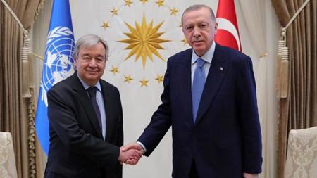 أردوغان يلتقي بالأمين العام للأمم المتحدة