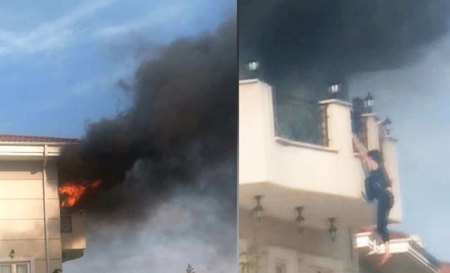 حريق هائل  في فيلا تعود لرجل أعمال مصري بإسطنبول